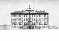 VILLA CELLE Santomato, Pistoia: prospetto sud (rilievi di: Salvatrice Benintende, Maria Spatola)